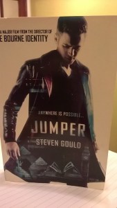 A picture of Steven Gould's sci-fi classic, Jumper